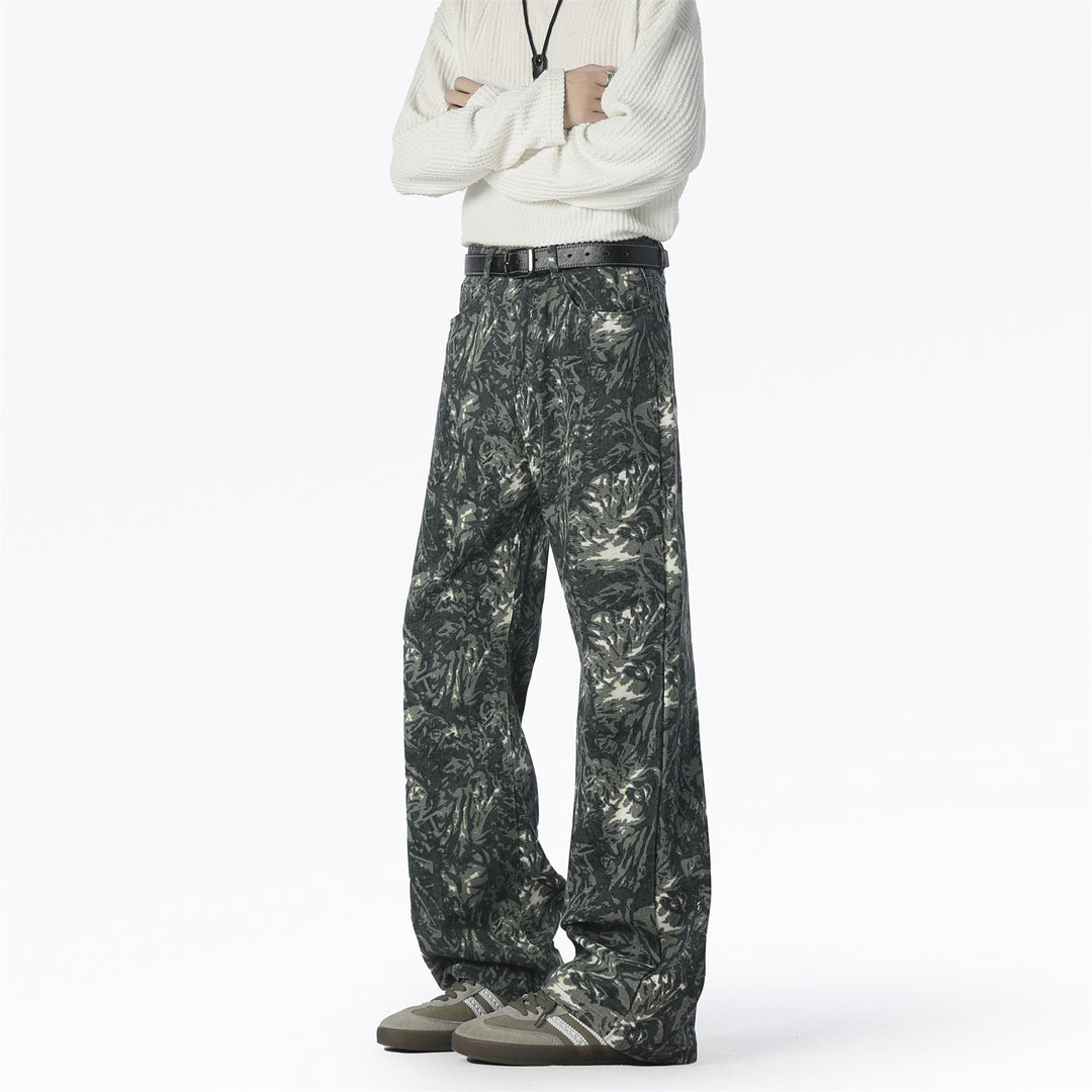 Trendy men's harem pants with a unique pattern and a comfortable fit Lune London