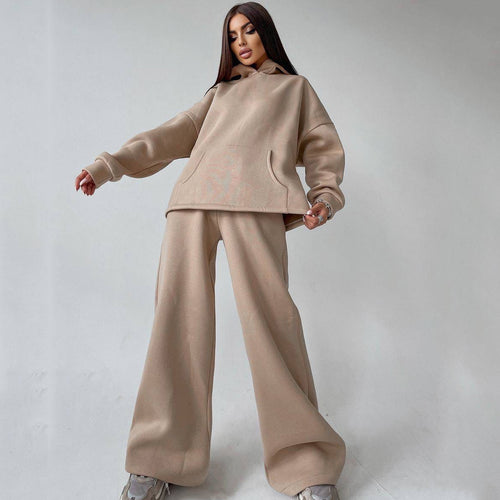 Oversized comfortable hoodie set and loose jogger pants Lune London