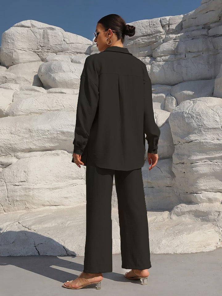 Women casual and elegant linen set with relaxed fit Lune London