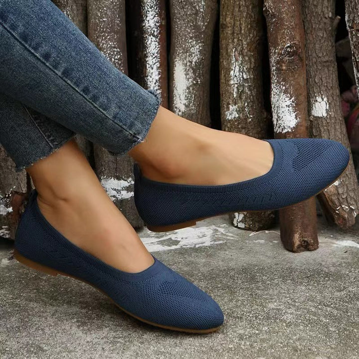 Ballet flats for women with breathable upper material Lune London