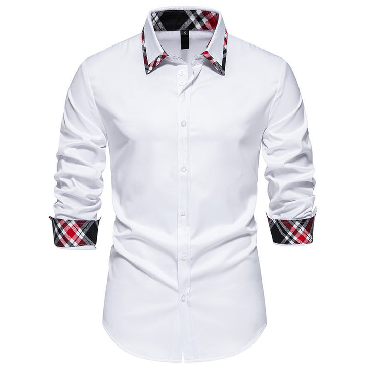 Shirt for men with contrasting collar and modern cut Lune London