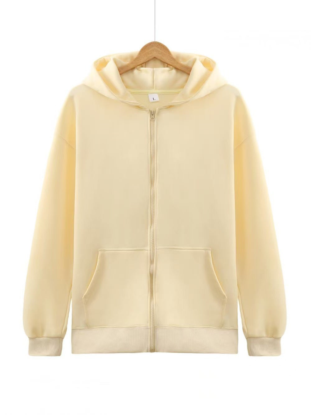 Ladies hoodie jacket with full zip and practical pockets Chic & Stil