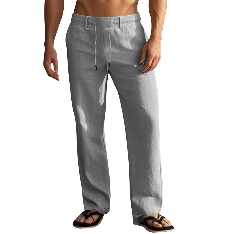 Casual beach pants for men with elastic waistband and practical side pockets Lune London