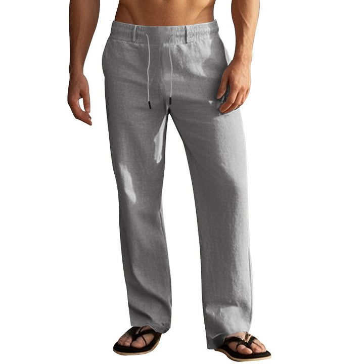 Casual beach pants for men with elastic waistband and practical side pockets Lune London