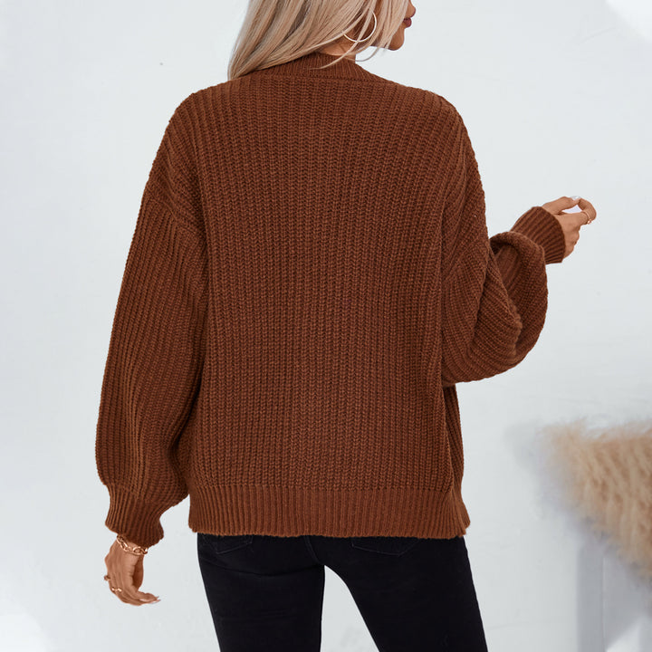 Ladies comfortable knit cardigan with large buttons and a relaxed fit Lune London