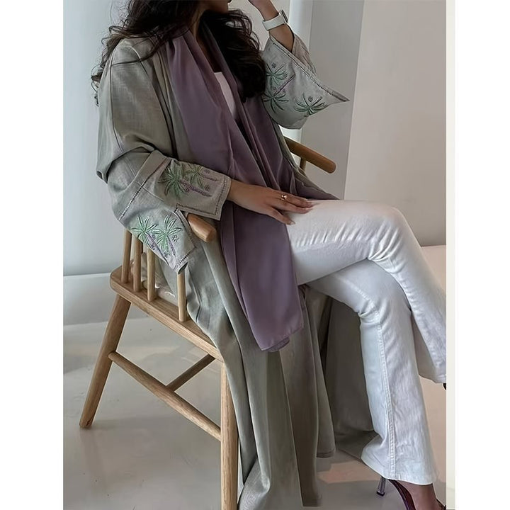 Ladies elegant Kaftan jacket with elaborate embroidery details Lune London