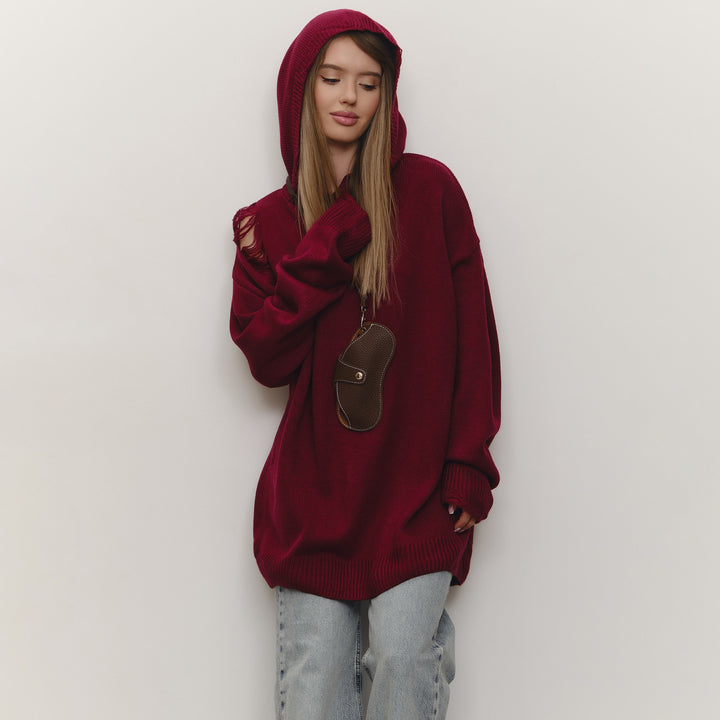 Hooded sweatshirt for women with a generous cut and a trendy design Lune London