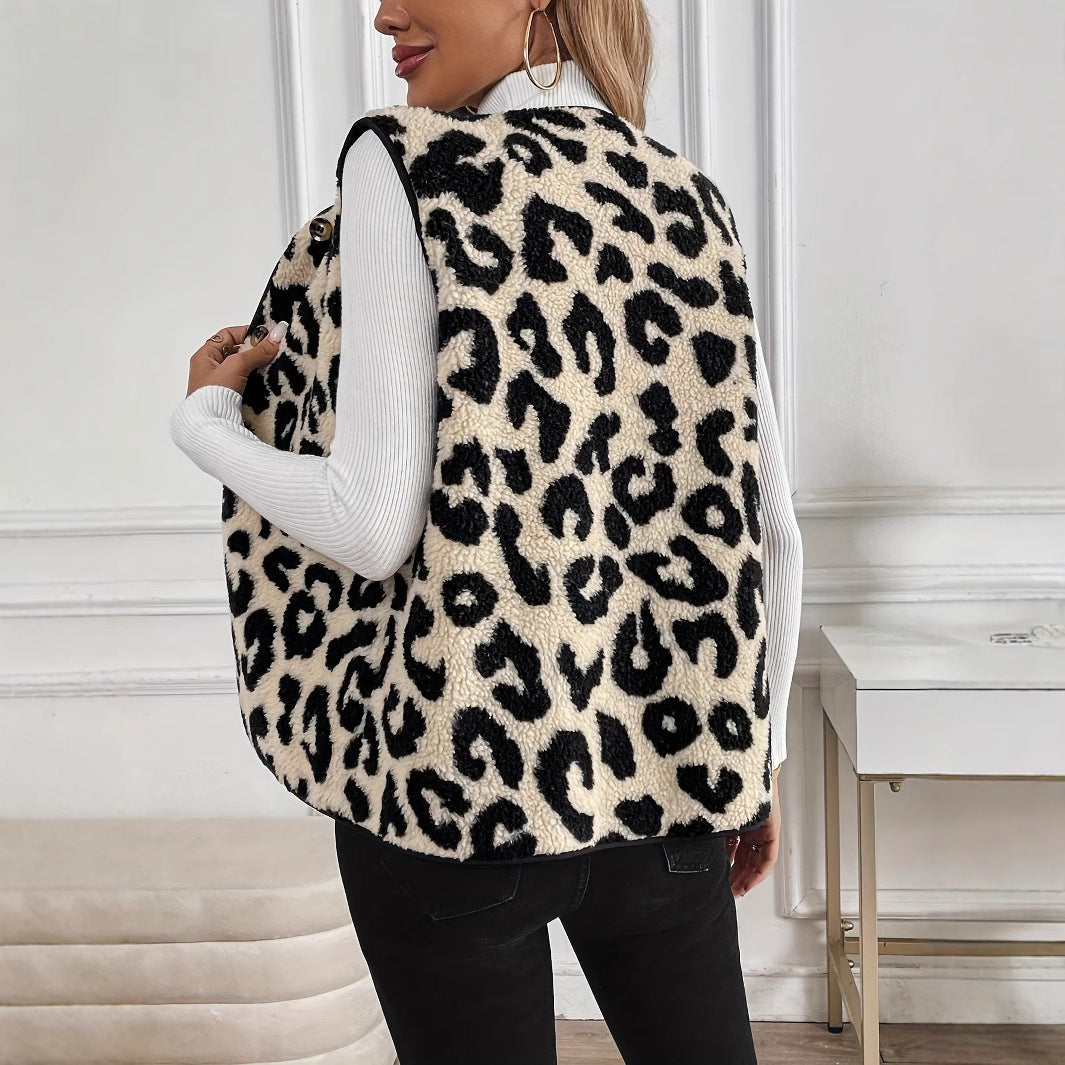 Reversible women's jacket with animal print Lune London