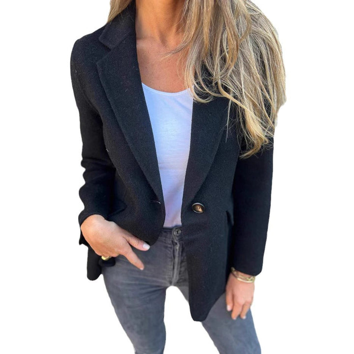 Chic and style elegant boucle blazer for women with relaxed fit