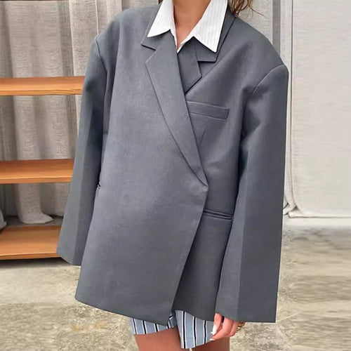 Oversized blazer jacket for women with refined cut Lune London
