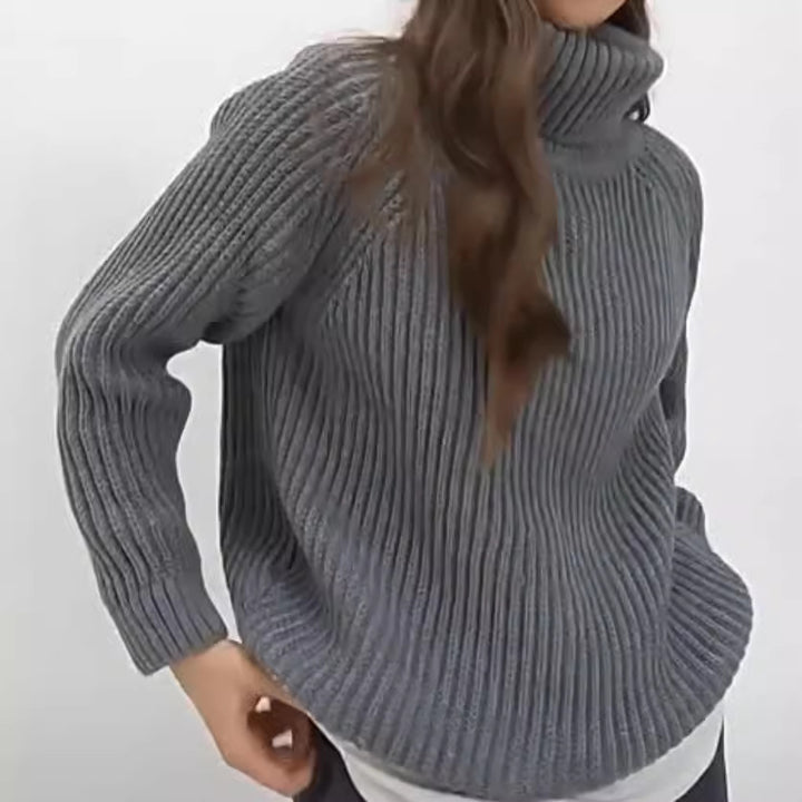 Lune London loose turtleneck sweater for women
