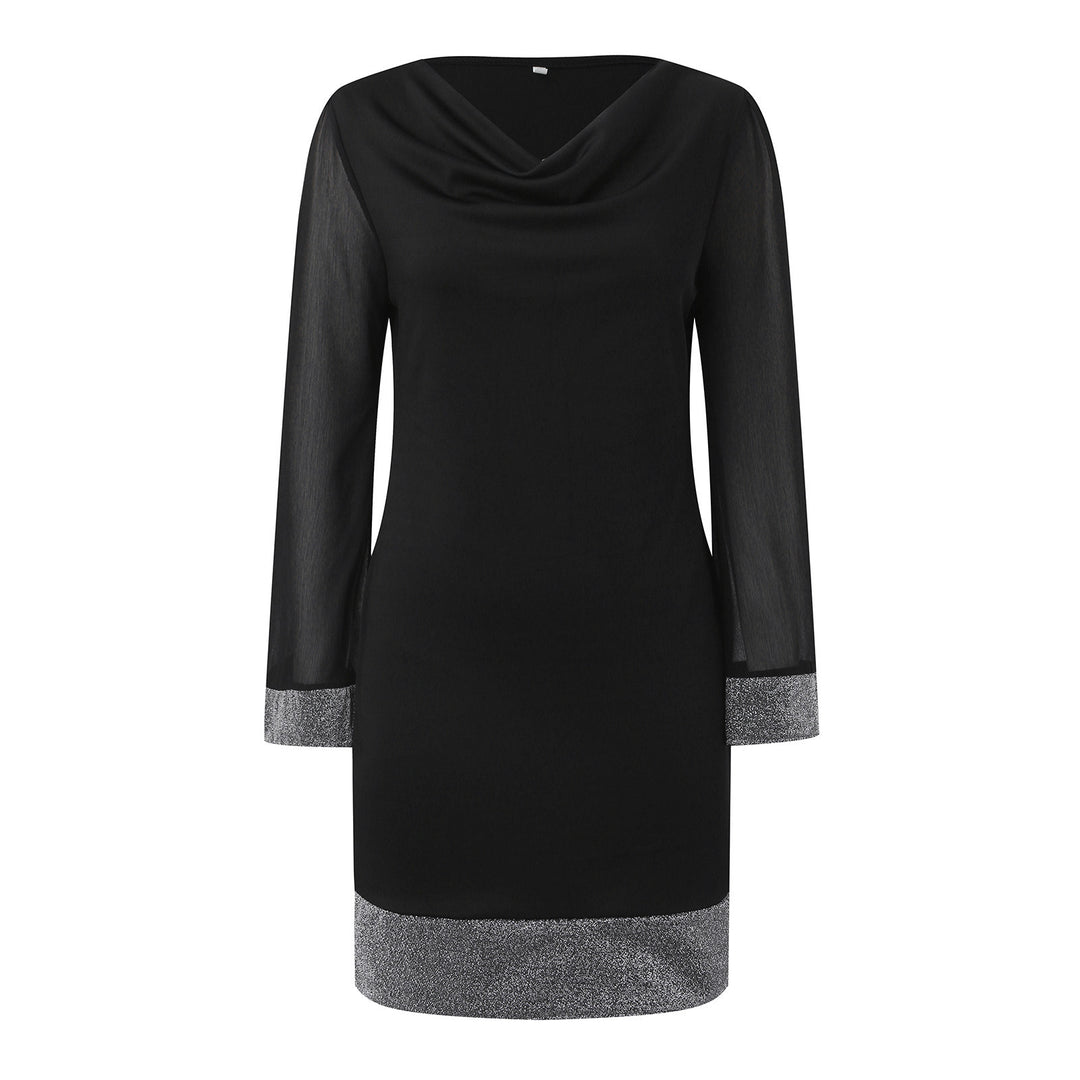 Lune London mini dress with shimmering sleeves