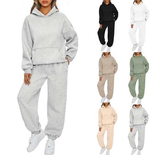 Women's leisure jogging suit with soft lining and practical pockets Chic & Stil