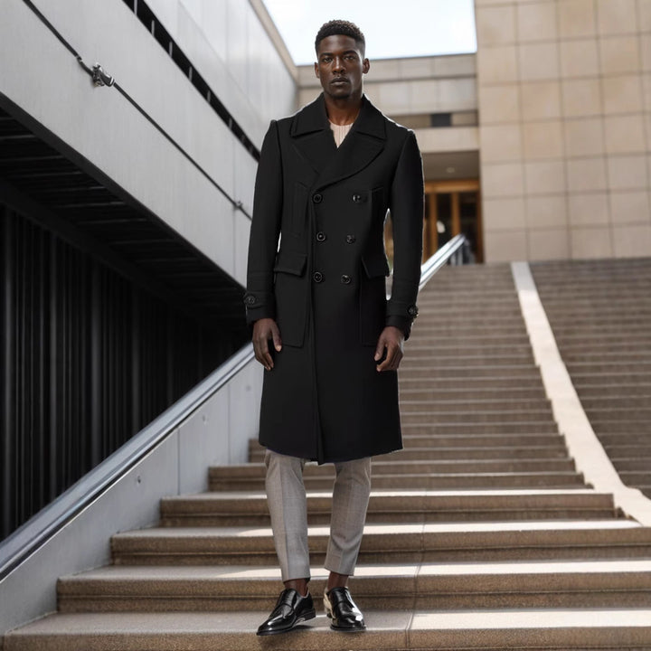 Elegant double jacket for men with practical pockets and high-quality lining Lune London