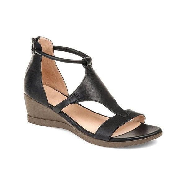 Ladies elegant wedge heel sandals Lune London