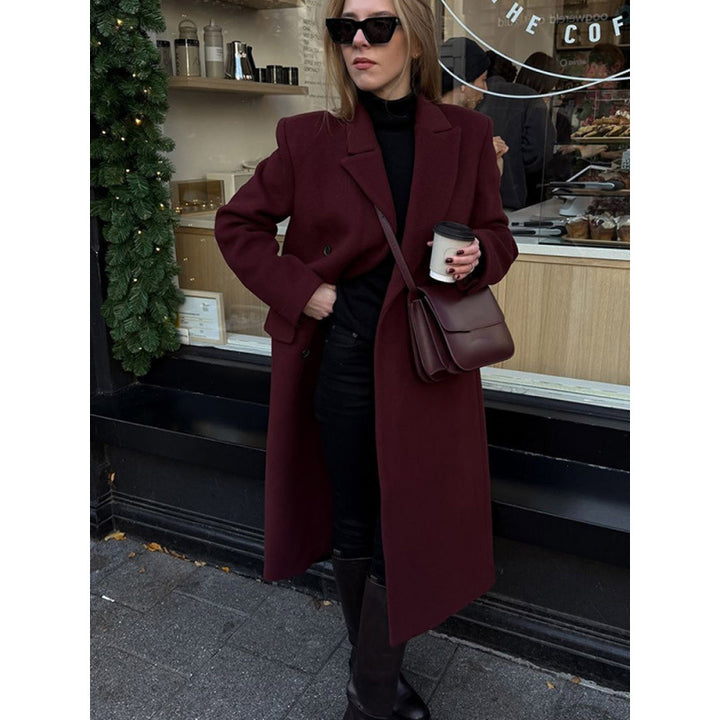 Long wool blend coat for women Lune London