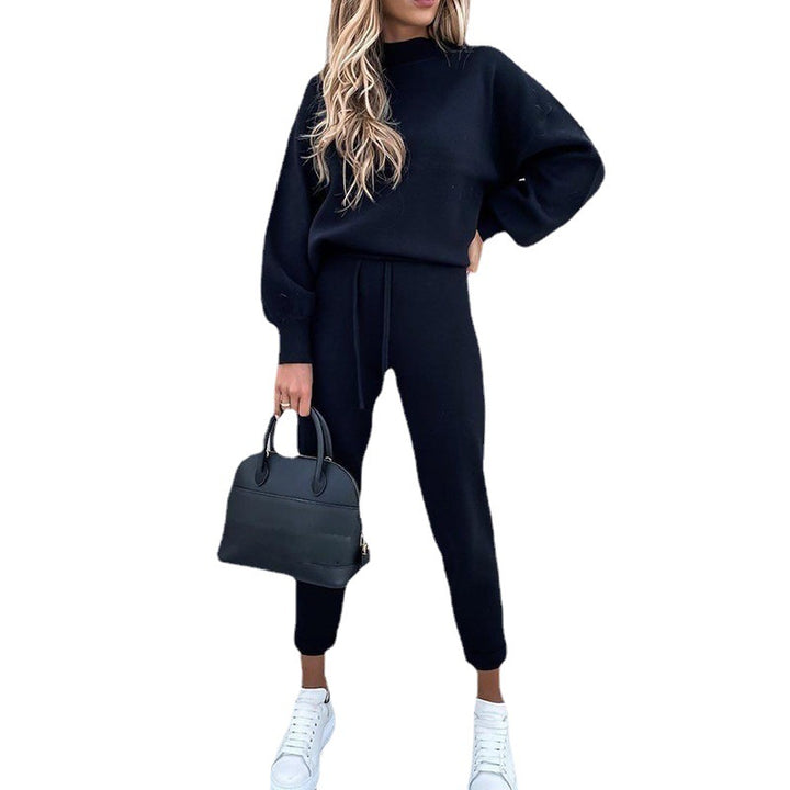 Casual and elegant sweater set for women with high collar Lune London