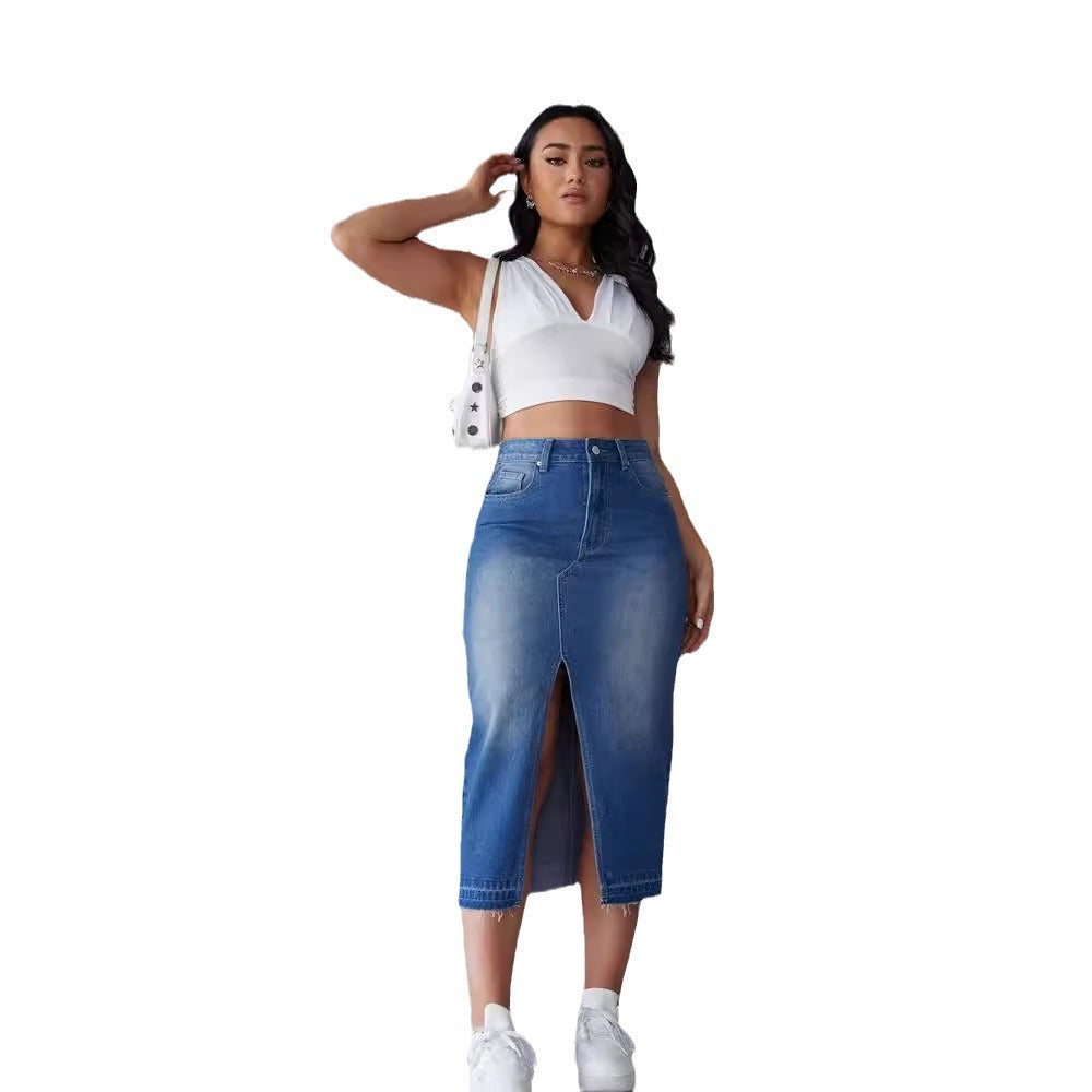 Lune London women's denim skirt