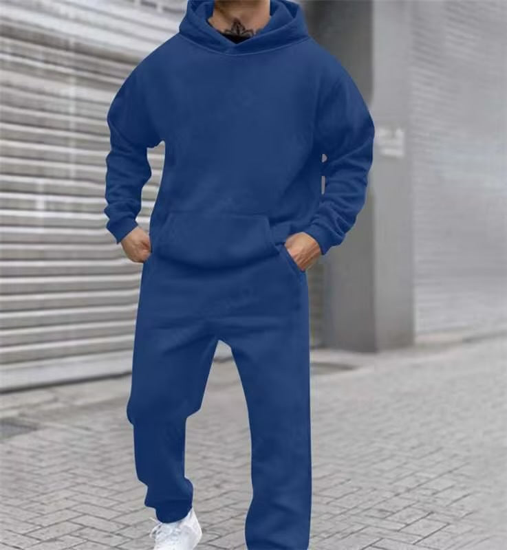 Men's Comfortable Hoodie Suit with Elastic Waistband and Practical Pockets Lune London