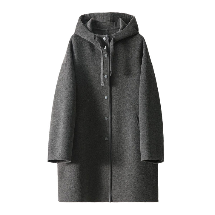 Ladies Fluid Transition Jacket with Hood and Snap Closure Lune London