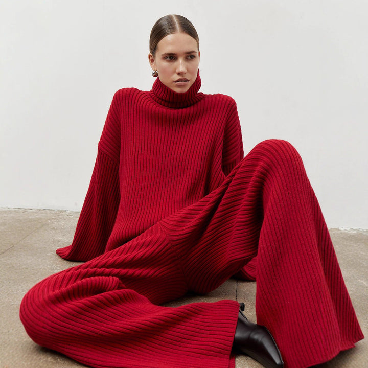 Women's chic and style knit outfit