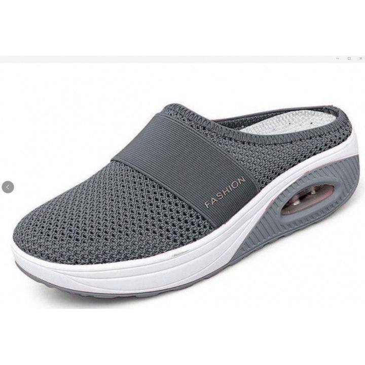 Ladies Comfortable Wellness Sandals with Air Mesh Surface and Cushioning Sole Lune London