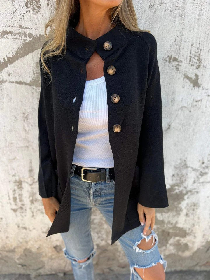 Women’s knit jacket with large pockets and relaxed fit Lune London