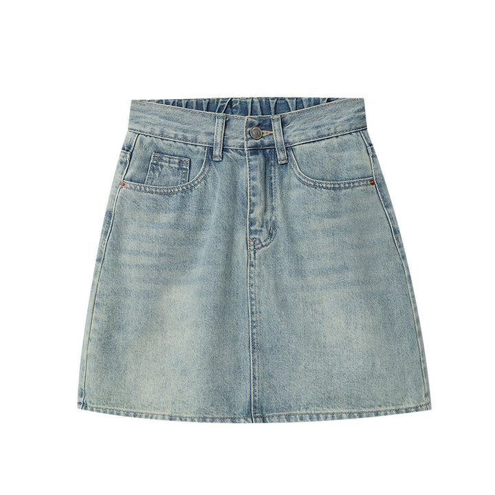Women's denim mini skirts in classic design Chic & Stil