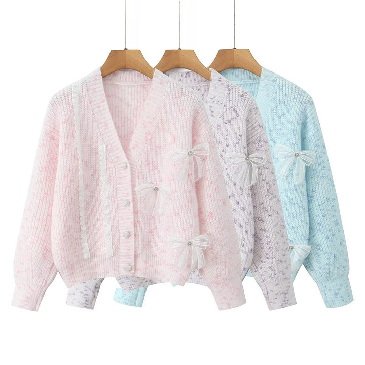 Cardigan Confortable pour Femme avec Détails de Noeud Délicats Chic & Stil