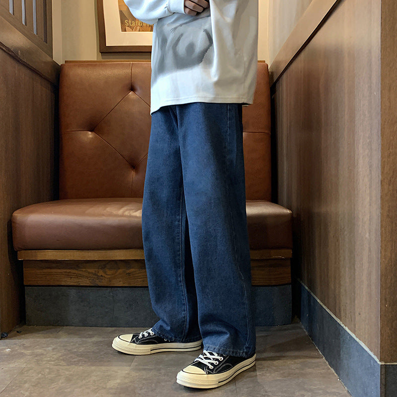 Casual cargo pants for men with wide legs and elastic waistband Lune London