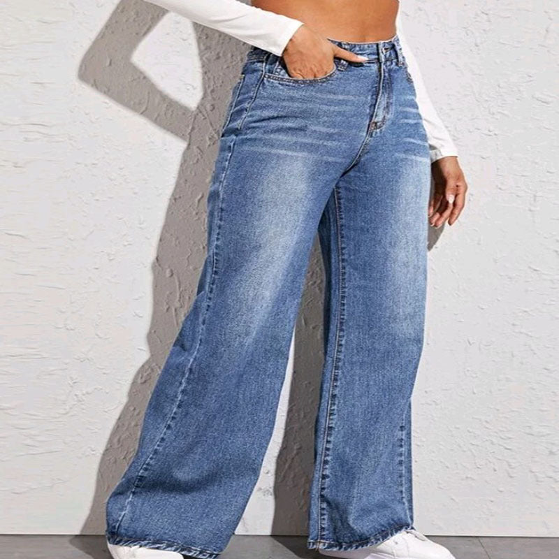 Women's loose-fitting high-waist jeans in casual look Lune London