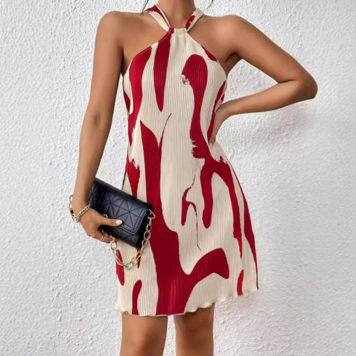 Short fashion dress for women with a refined backless design Lune London