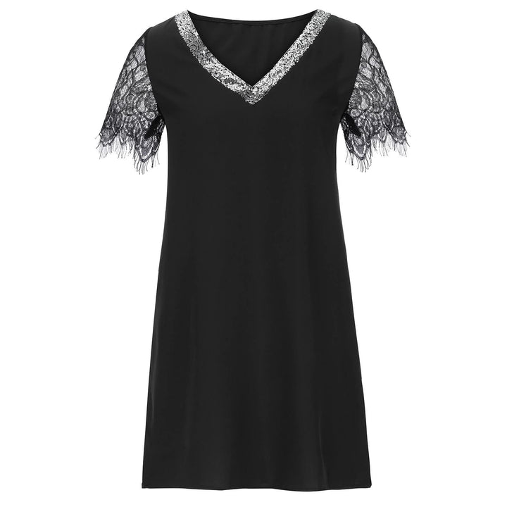 Ladies Elegant Lace Sleeve Dress Lune London