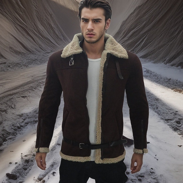 Luxurious sheepskin jacket for men Lune London