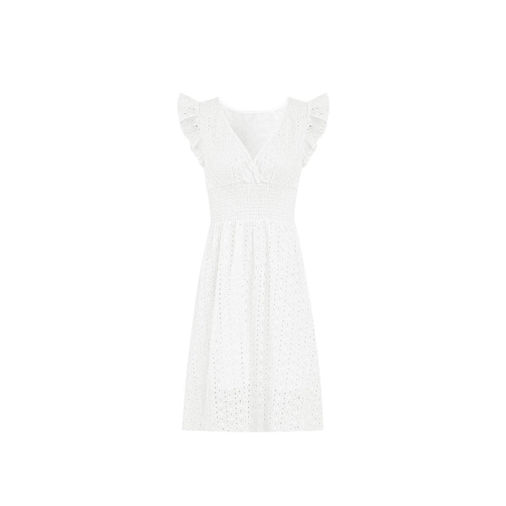 Wrap dress for women with ruffle details and a flattering cut for the silhouette Lune London