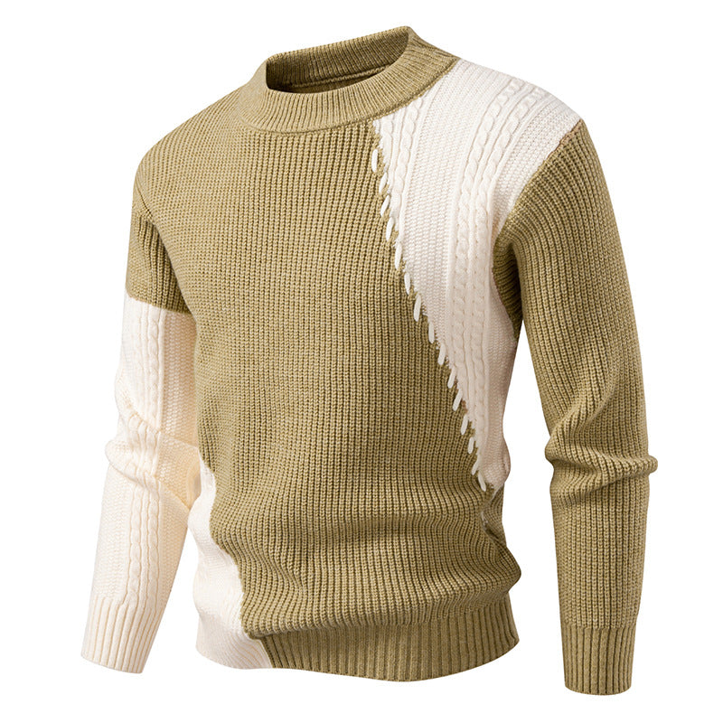 Trendy knitted sweater for men with a unique cable design Lune London