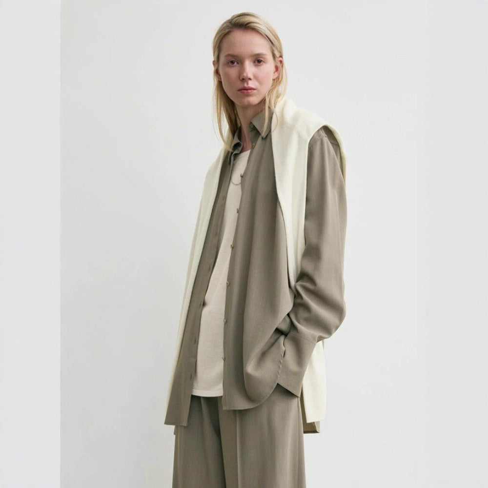 Pantalons de bureau pour femmes élégants et à coupe large Chic & Stil