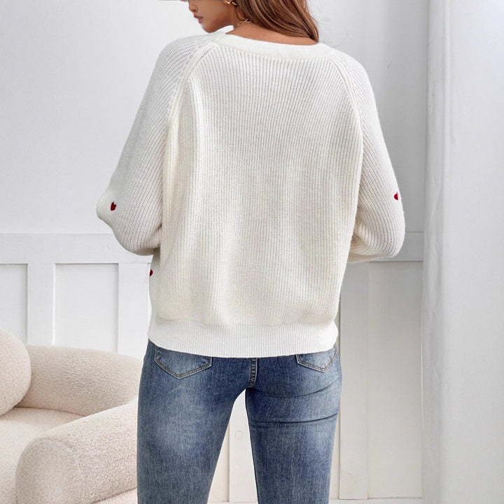 Gilet pour femmes avec appliqués en forme de cœur et fermeture à boutons Chic & Stil