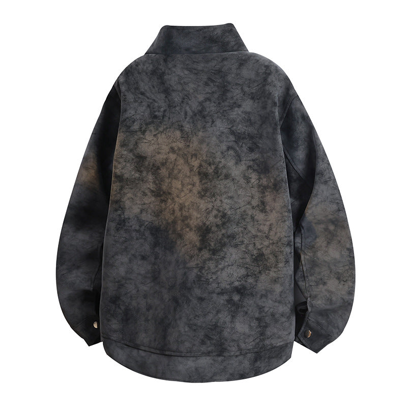 Fashionable women's transitional jacket with a luxurious texture and a practical zipper Lune London