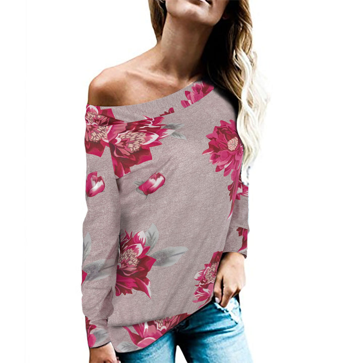 Women’s top with off-shoulder design and trendy leopard pattern Lune London