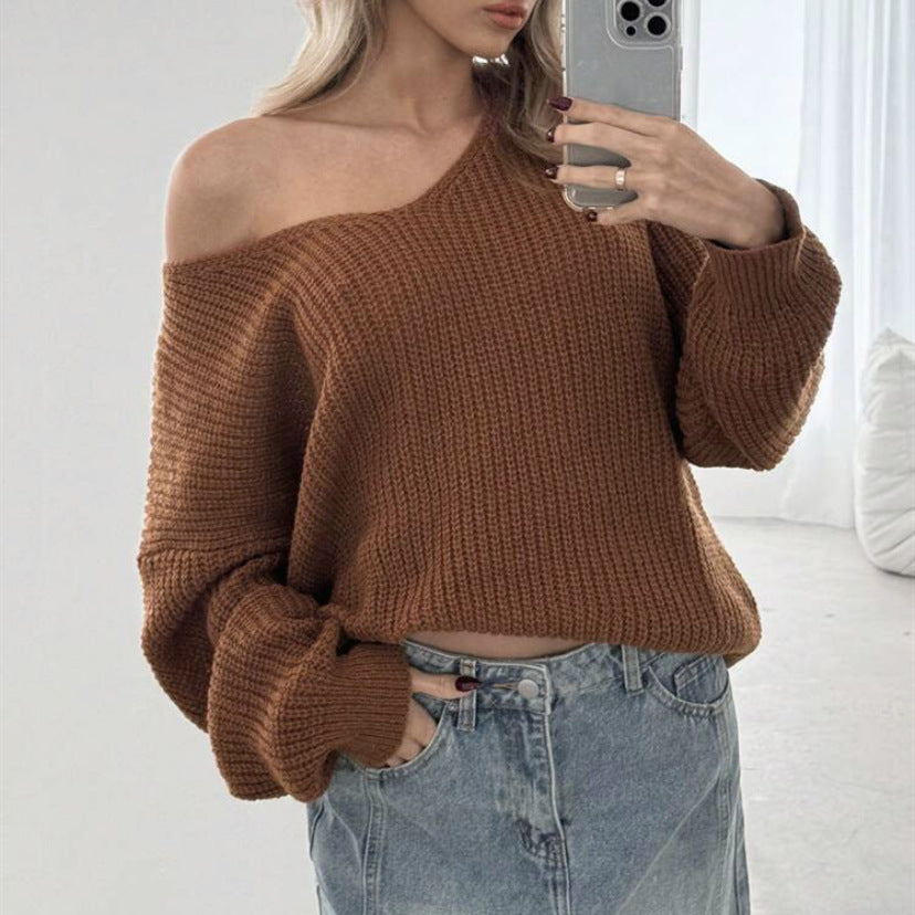 Women oversized casual knit pullover Lune London