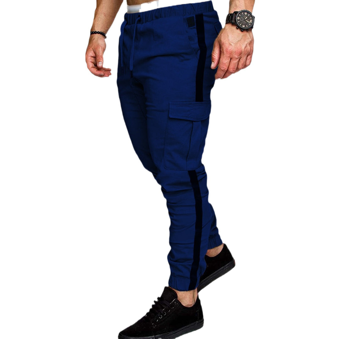 Cargo jogger pants for men with elastic waistband and practical pockets Lune London