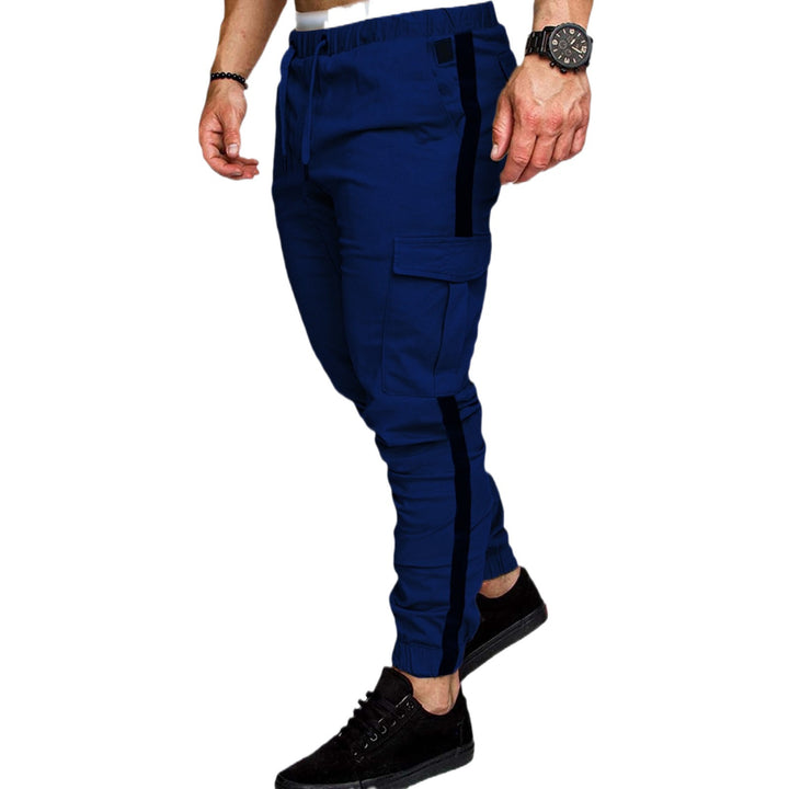 Cargo jogger pants for men with elastic waistband and practical pockets Lune London