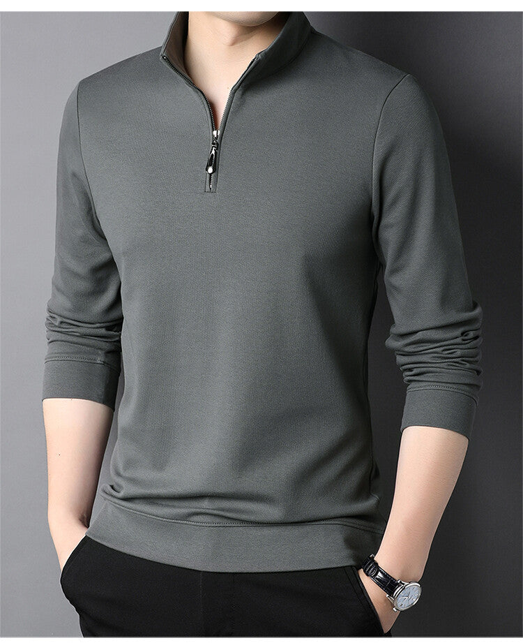 Men's turtleneck pullover with zipper Lune London