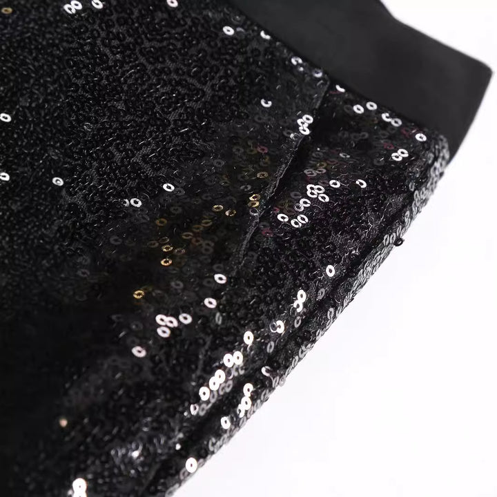 Elegant sequin pants for men with sparkling effect Lune London