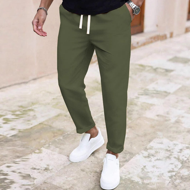 Casual men's jogger pants with adjustable waistband Lune London