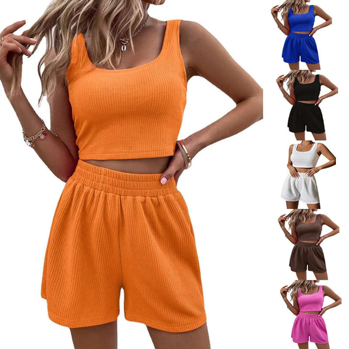 Lune London casual shorts and crop top set for women
