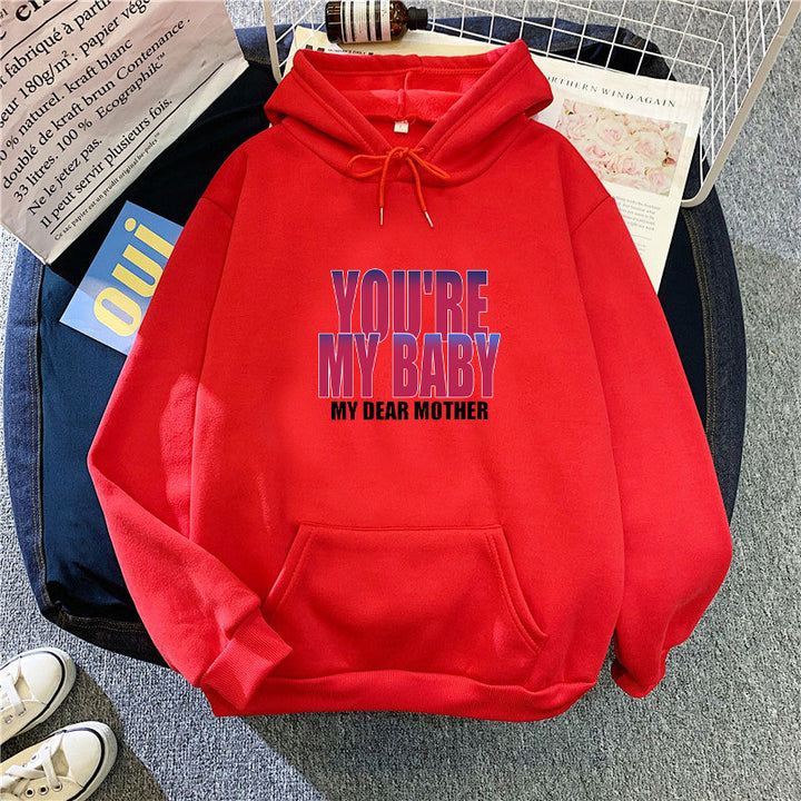 Women's hoodie with humorous lettering Chic & Stil