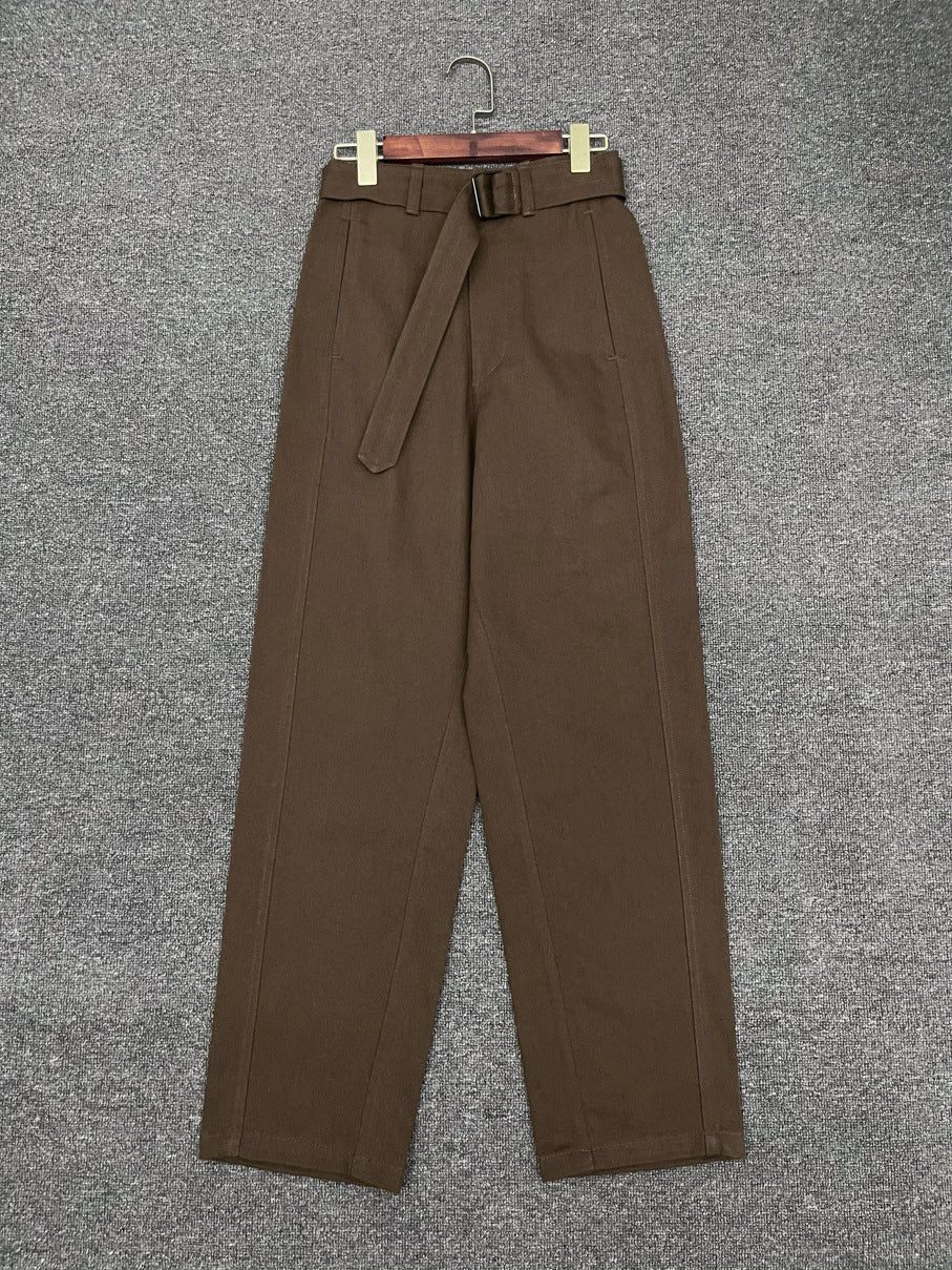 Pantalon taille haute élégant et confortable pour femme avec ceinture Chic & Stil