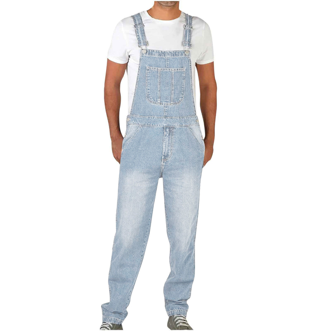 Men's denim overall in a casual cut with adjustable straps Lune London